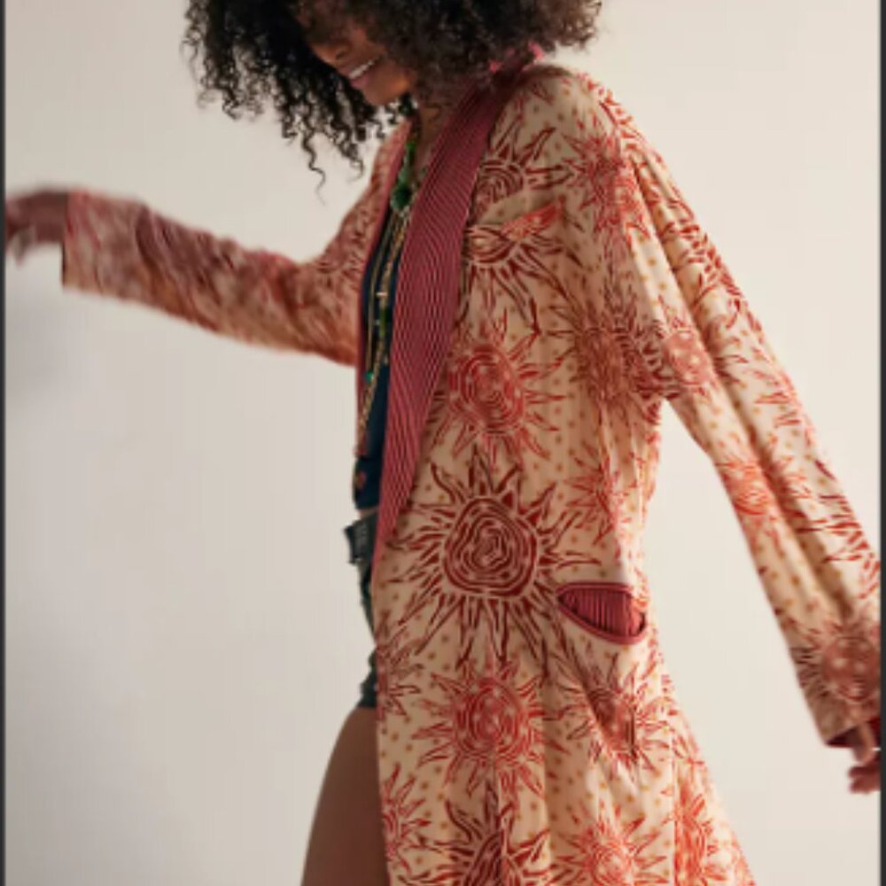 NWT Free People Wild Nights Duster Size Small (will fit a Medium)